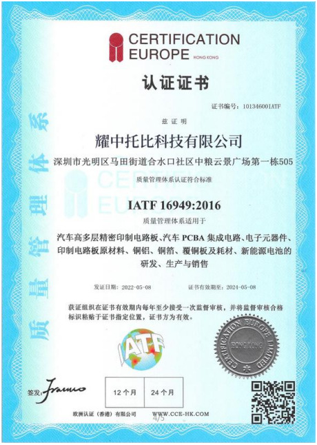 Certificate-IATF16949